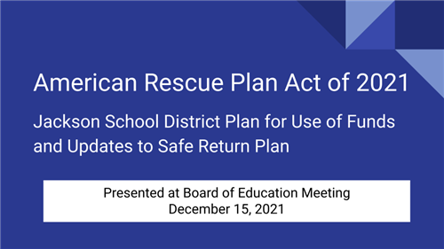 Cover Page of ARP Details Presentation